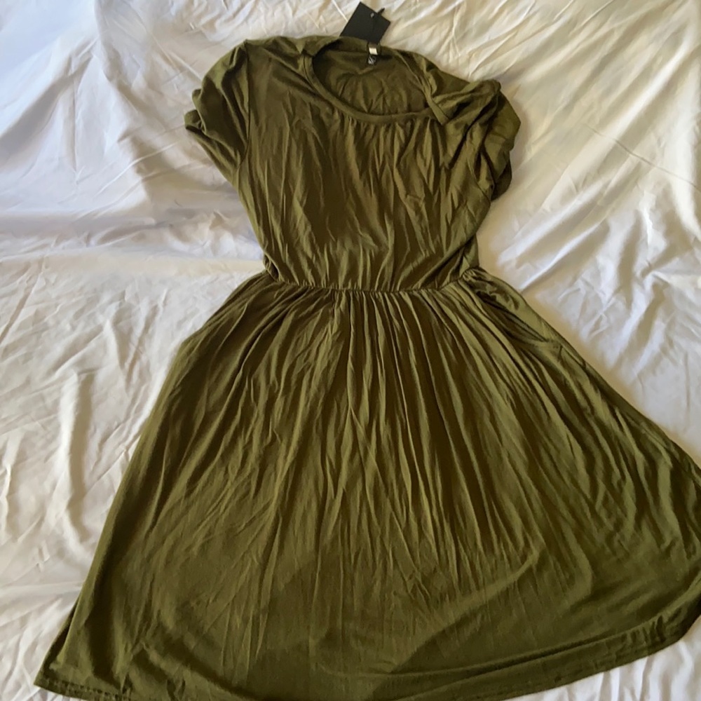 Super Soft Midi Dress WITH POCKETS (Sz L)